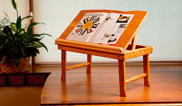 Writing desk with top storage