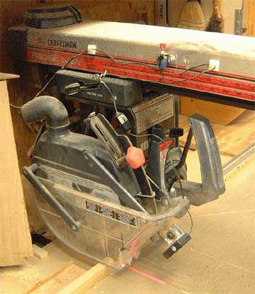 Laserkerf: 21st Century Accuracy for Your Radial Arm Saw