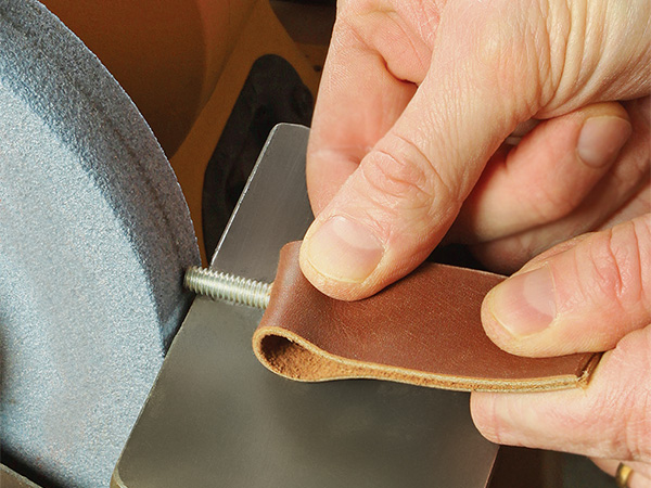 Cooler, Safer Grinding with a Leather Grip