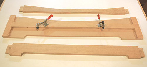 Double-sided rail template
