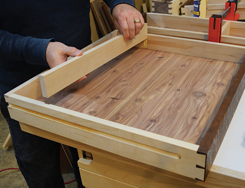 Adding sub dividers to drawers to create secret compartment