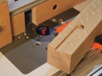 Cutting grooves for a corbel with a router table