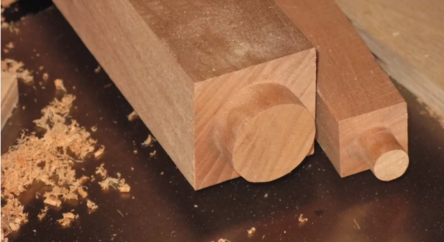 How to Make Round Tenons on Square Chair Legs