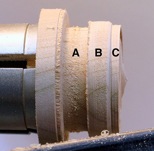 Labeled key diameters for tenon ring