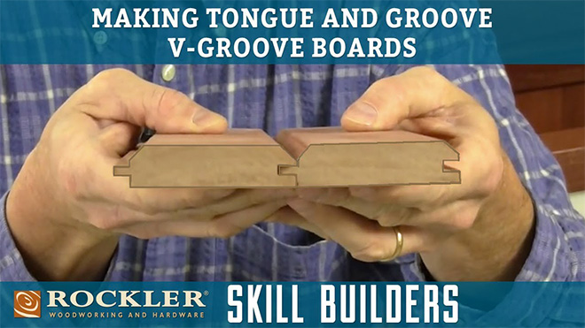 Making Tongue and Groove V-Groove Boards