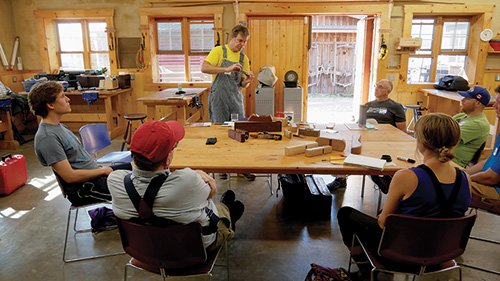 North House Folk School class on creating wooden hand planes