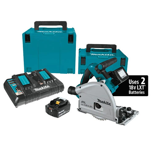 Makita XPS01PTJ 18V X2 Brushless Cordless Plunge-Cut Circular Saw Kit