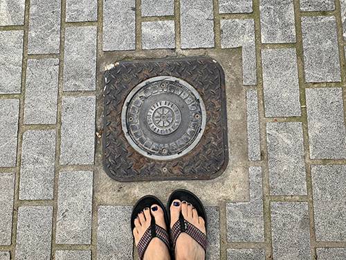 Picture of manhole cover that inspired box design
