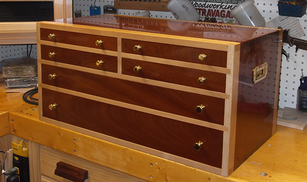 Sapele and Maple Tool Chest