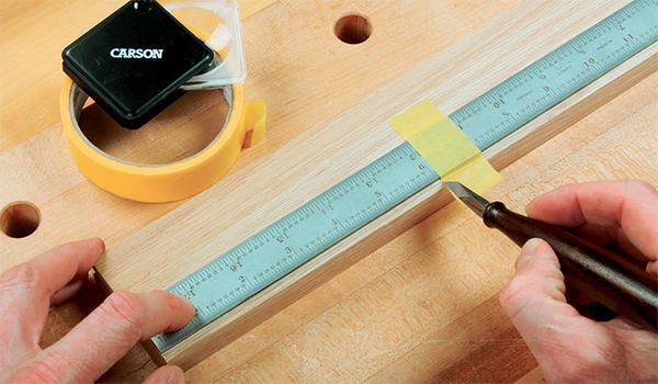 Mark Micro Measurements with Tape