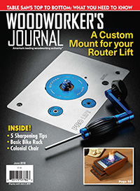Woodworker’s Journal – May/June 2018