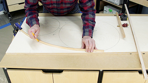 Marking panel for kidney table base