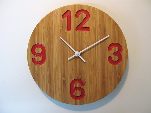 Modern wall clock project photo