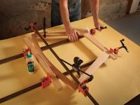 Clamping and Gluing a Rocking Chair Frame