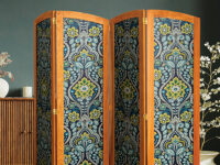 Four panel modern room divider