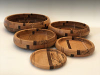 Stackable turned bowls