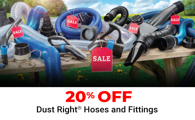 20% Off Dust Right Hoses and Fittings