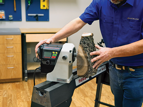 Rotating control panel on Nova Neptune lathe