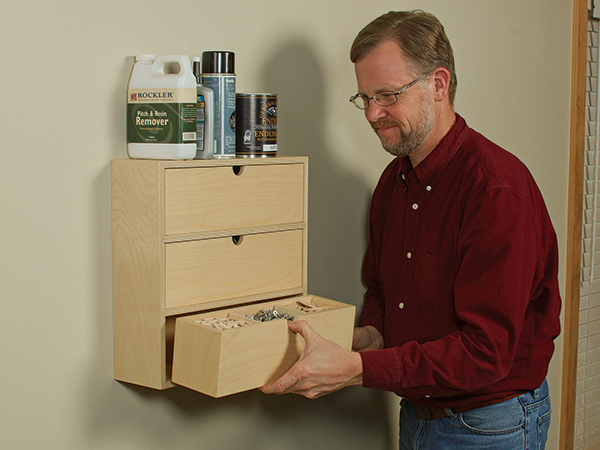 Small workshop storage cabinet