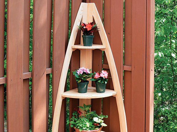 PROJECT: Outdoor Corner Plant Stand