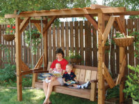 Large garden swing project