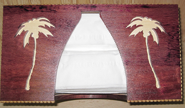 Palm Tree Tissue Box