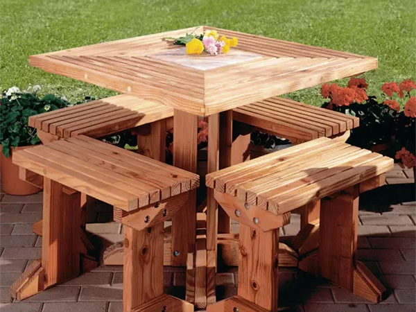 Four bench picnic table