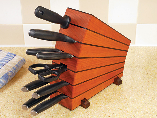 DIY KNIFE BLOCK From Scraps