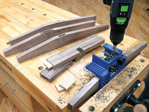 Using Beadlock jig for plant stand feet joinery