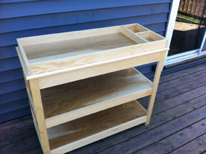 Plywood Changing Table