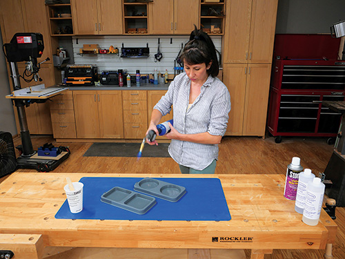 Eating epoxy resin with a torch to remove bubbles