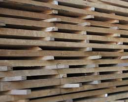 Storage after Drying Lumber