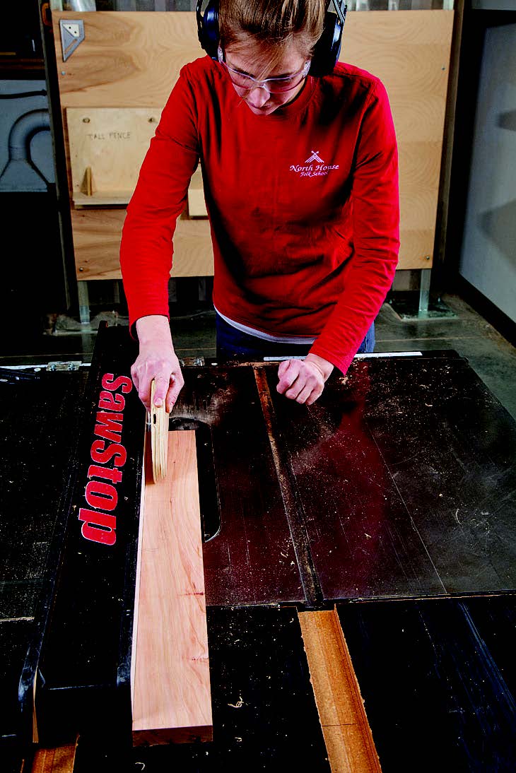 Cutting details for table apron before sectioning lumber