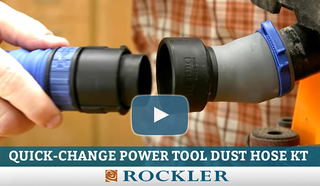 Quick change power tool dust hose kit