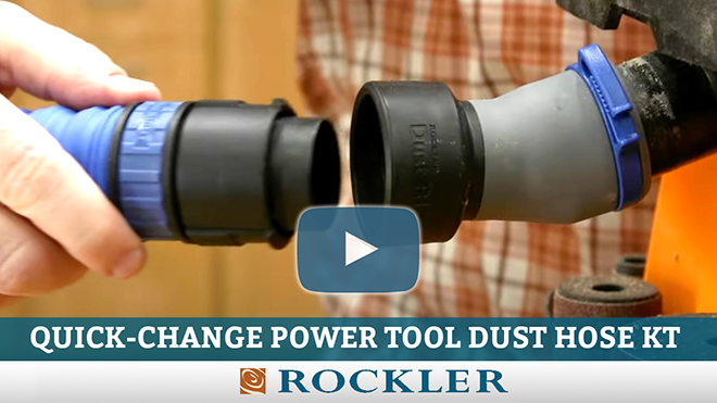 Quick change power tool dust hose kit