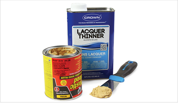 Lacquer Thinner Rejuvenates Wood Putty