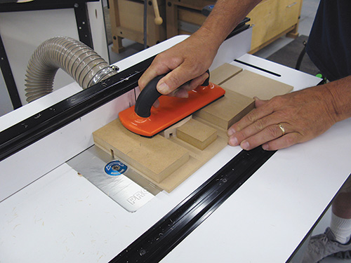 Completing a tenon cutting pass on clock face