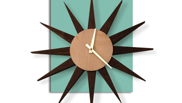 Retro starburst clock project