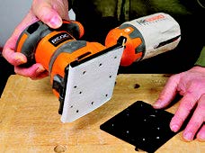 RIDGID’s paper punch creates many small holes, allowing for very good dust collection.