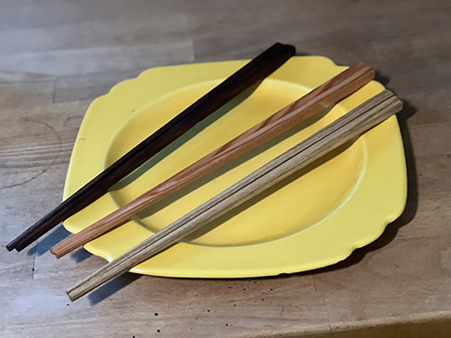 Rob's shop made chopstick collection