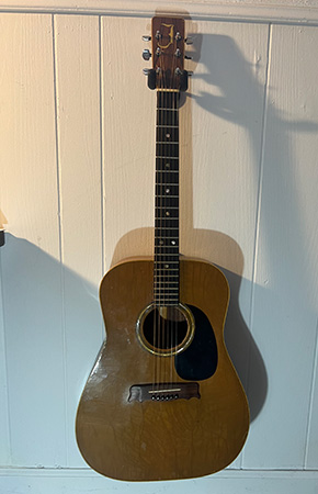 Rob's cedar and mahogany guitar