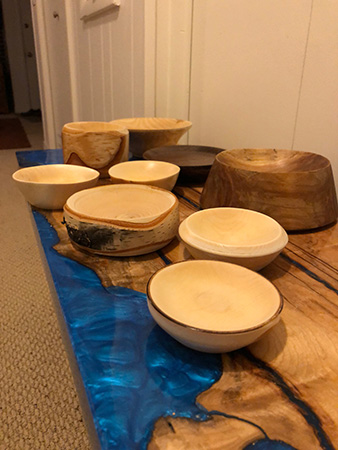 Rob Johnstone's bowls for National Woodworking Month
