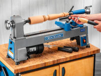 Turning on the Rockler 10-18 Mini Lathe