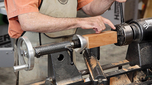 Peppermill Grinder trapped with Robust Live Center