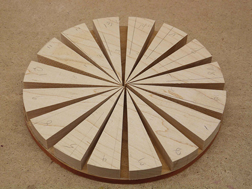 Segmented bowl blank pieces layout