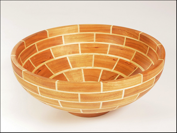 Chris Marshall segmented turned bowl