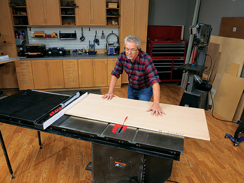 Cutting panel for sewing cabinet base
