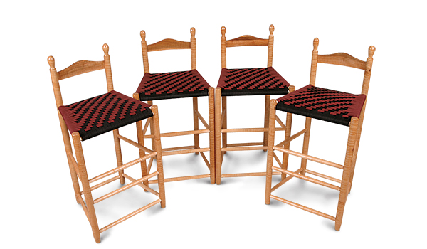 Set of chairs with turned legs