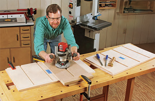 Routing Shaker dresser side panel dadoes