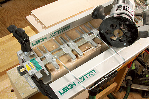 Cutting half-blind dovetail joint with Leigh D4R Pro Jig